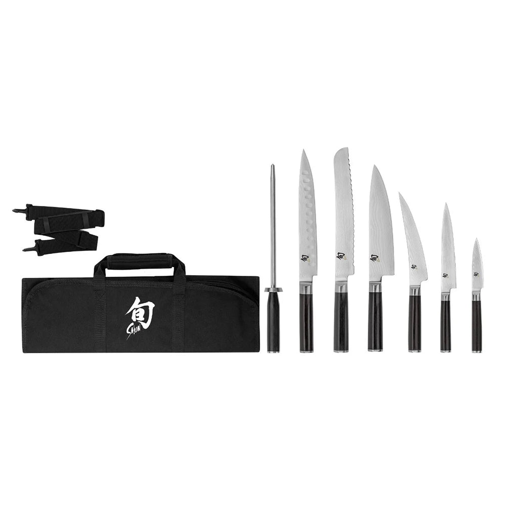Shun 8 Piece Student Set w/ Shun Knife Roll