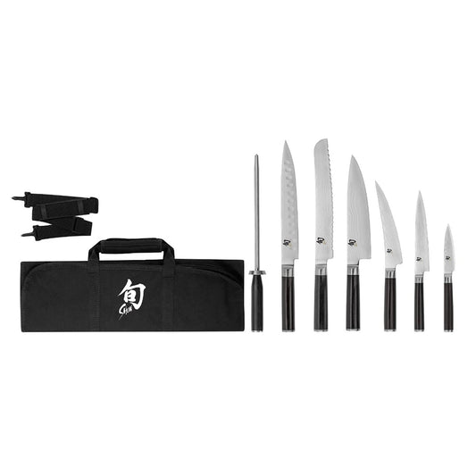 Shun 8 Piece Student Set w/ Shun Knife Roll